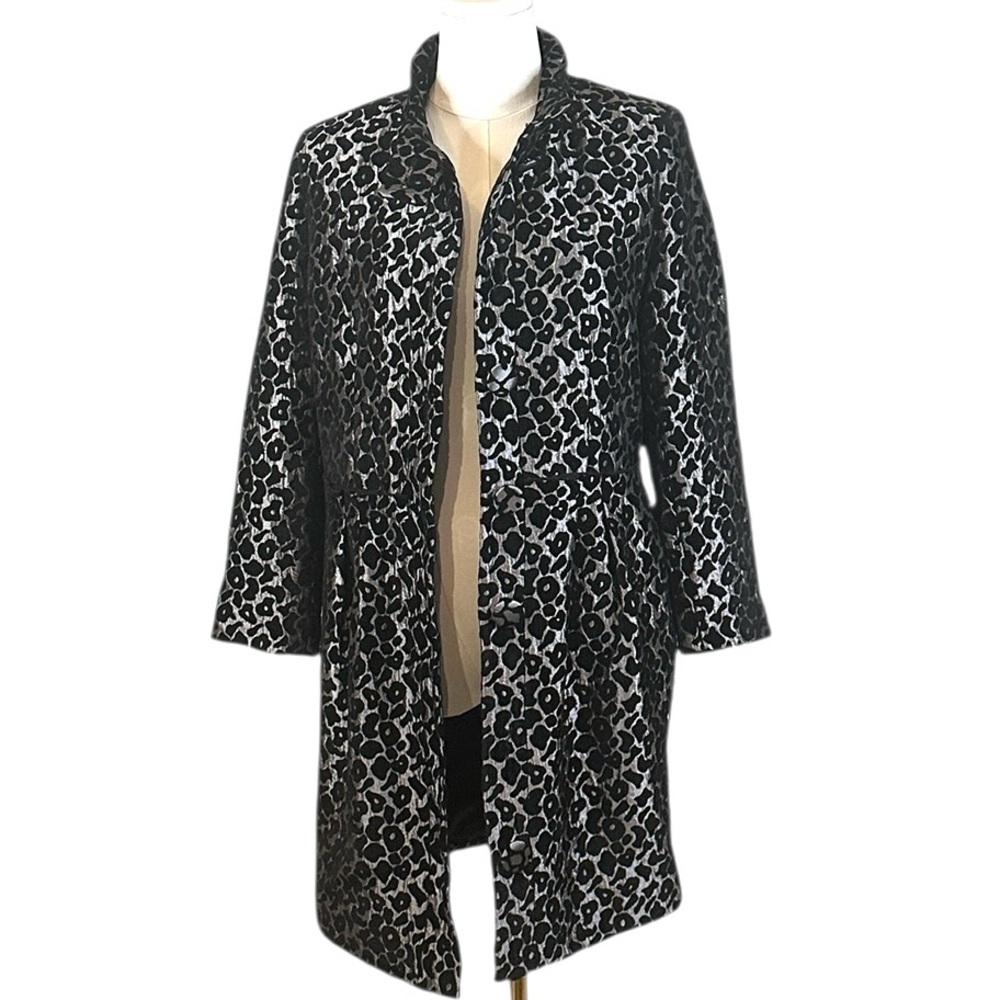 Rachel Roy Textured Velvet & Silk Blend Lightweight Coat Jacket Size 6 - Picture 7 of 15